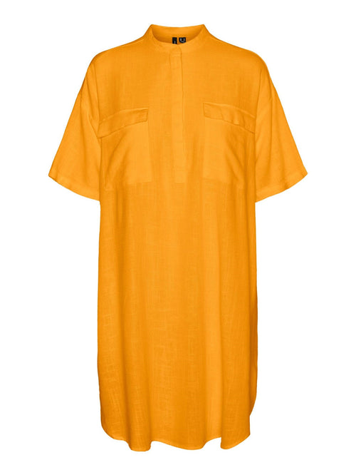 Line Mini Kjole - Radiant Yellow - TeeShoppen Group™ - Dress - Vero Moda