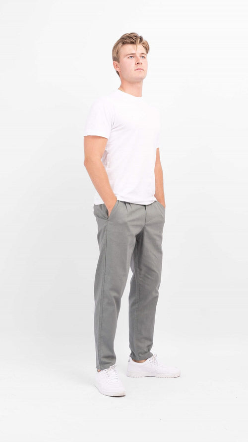 Linen Pants - Castor Gray - TeeShoppen Group™ - Pants - Only & Sons