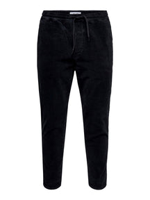 Linus Cropped Cord - Black