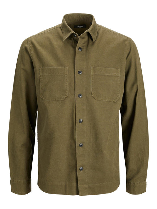 Logan Linen Shirt - Olive Night - TeeShoppen Group™ - Formal Shirts & Blouses - Jack & Jones