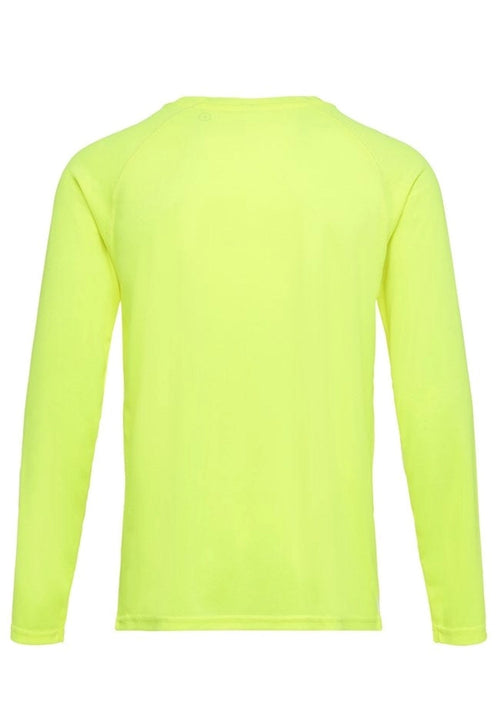 Long-sleeved Training T-shirt - Neon Yellow - TeeShoppen Group™ - T-shirt - TeeShoppen