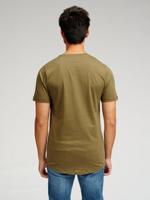 Langes T -Shirt - Armeegrün