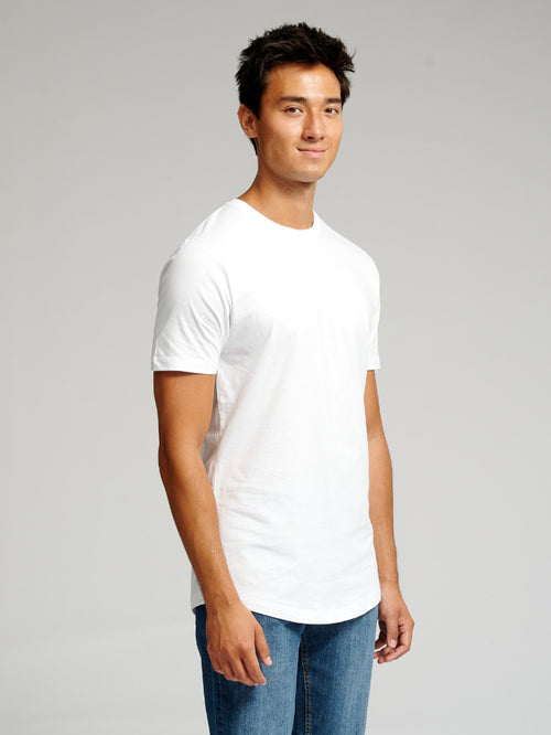 Long T-shirt - White - TeeShoppen Group™ - T-shirt - TeeShoppen