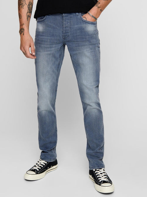 Loom Jeans PK3627 - Grey Denim - TeeShoppen Group™ - Jeans - Only & Sons