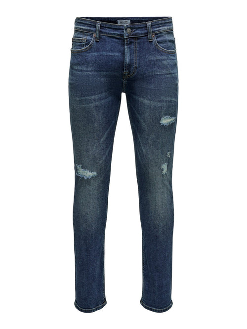 Loom Slim 2946 Jeans - Blue Denim - TeeShoppen Group™ - Jeans - Only & Sons