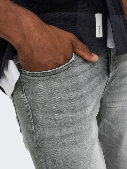 Loom Slim Grey Jeans - Grey - TeeShoppen Group™ - Jeans - Only & Sons