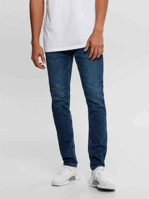 Loom Stretch Jeans - Blue denim - TeeShoppen Group™ - Jeans - Only & Sons
