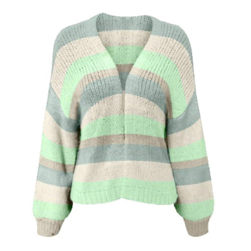 Maby cardigan - Green-beige - TeeShoppen Group™ - Knitwear - Vero Moda