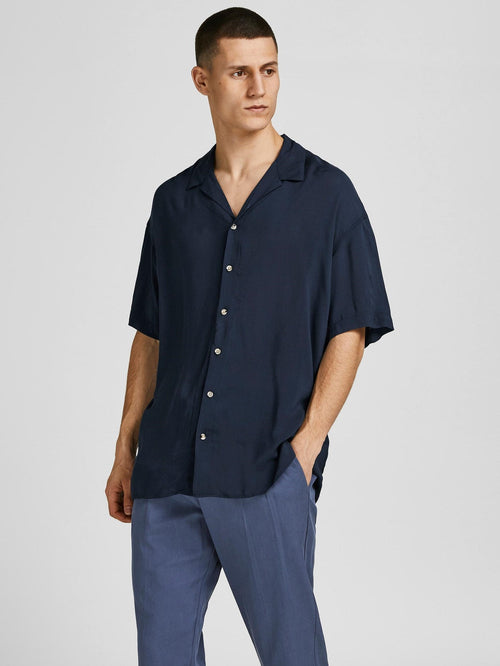 Malibu Resort Shirt - Dark Navy - TeeShoppen Group™ - Formal Shirts & Blouses - Only & Sons
