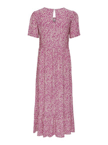 Malle Midi Kleid - Blumenrosa