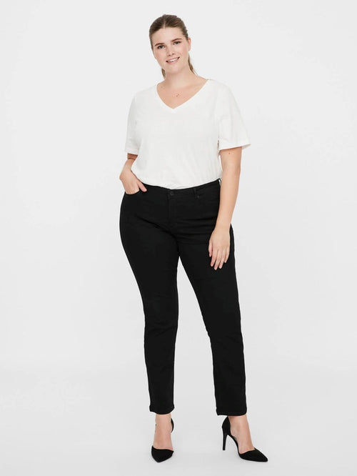 Manya Jeans (Curve) - Black - TeeShoppen Group™ - Jeans - Vero Moda Curve