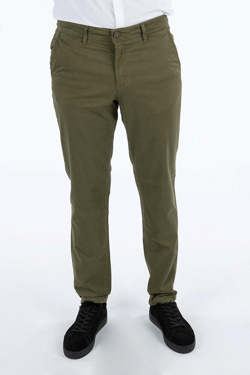 Marco Bowie Chino Hosen - Olive