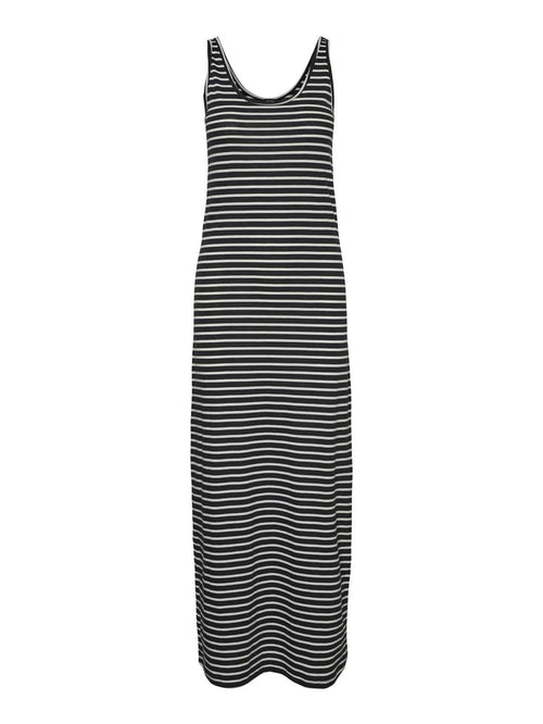 Maria Dress - Black / White Striped - TeeShoppen Group™ - Dress - Vero Moda