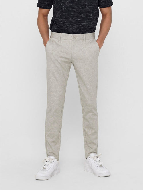Mark Pants - Beige (stretch pants) - TeeShoppen Group™ - Pants - Only & Sons