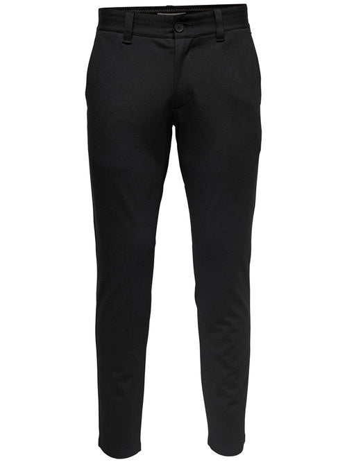 Mark Pants - Black (stretch pants) - TeeShoppen Group™ - Pants - Only & Sons