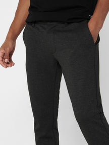 Mark Pants - Dark gray with small cubes