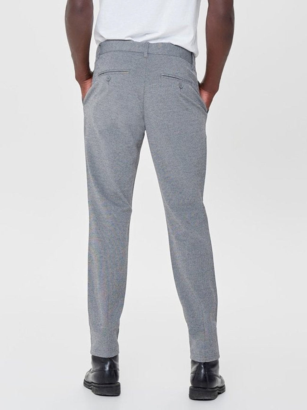 Mark Pants - Light gray (stretch pants)