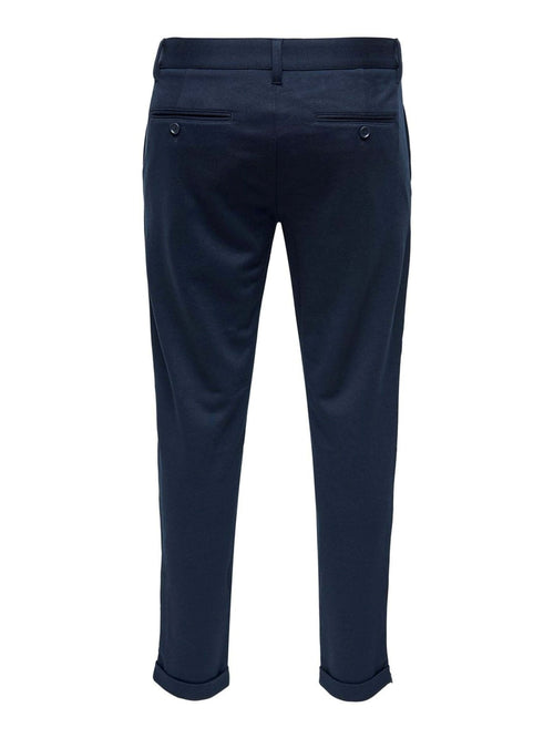 Mark Pants Side zip - Navy - TeeShoppen Group™ - Pants - Only & Sons