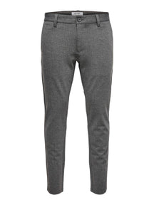 Mark Pants - Striped Gray (stretch pants)