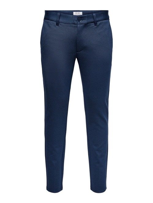 Mark Pants with dice - Dress Blue - TeeShoppen Group™ - Pants - Only & Sons