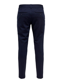 Mark Striped Hosen - Rosing/Dark Navy