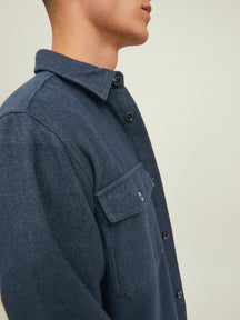 Mark Twill Overshirt - Navy Blazer