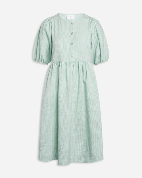Meca dress - Checkered mint - TeeShoppen Group™ - Dress - Sisters Point