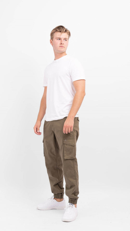 Mike cargo pants - Olive - TeeShoppen Group™ - Pants - Only & Sons
