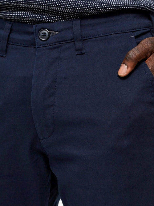 Miles Flex chino pant - Navy (organic cotton) - TeeShoppen Group™ - Pants - Selected Homme