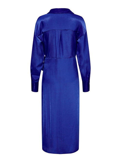 Mille Langærmet Midi Kjole - Sodalite Blue - TeeShoppen Group™ - Dress - ONLY