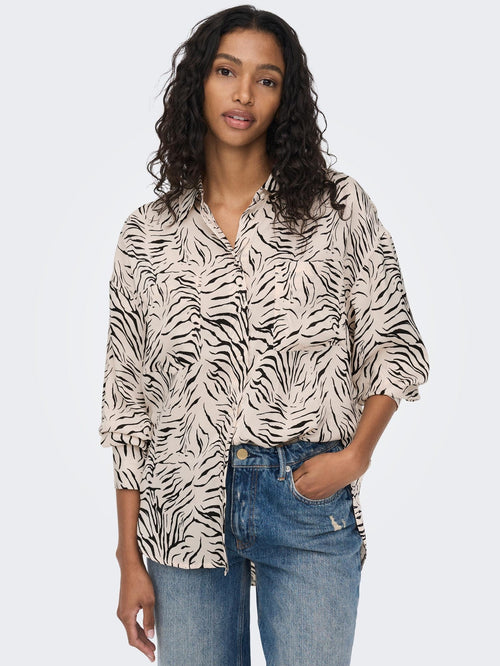Mille Langærmet Skjorte - Tofu - TeeShoppen Group™ - Formal Shirts & Blouses - ONLY