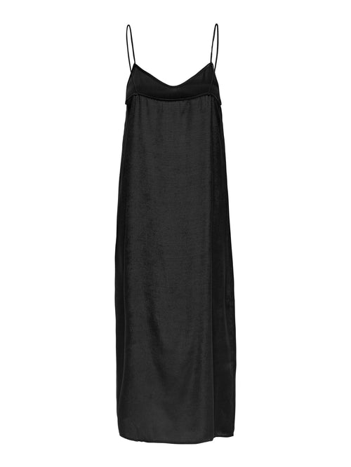 Mille Midi Kjole - Sort - TeeShoppen Group™ - Dress - ONLY
