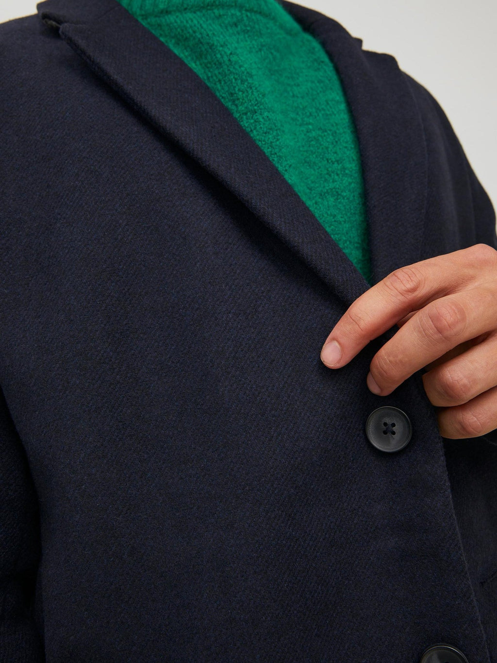 Moulder Wool Coat - Navy Blazer
