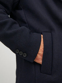 Moulder Wool Coat - Navy Blazer