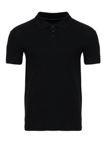 Muscle Polo Shirt - Black