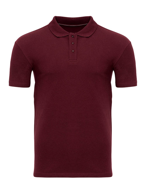 Muscle Polo Shirt - Burgundy - TeeShoppen Group™ - T-shirt - TeeShoppen