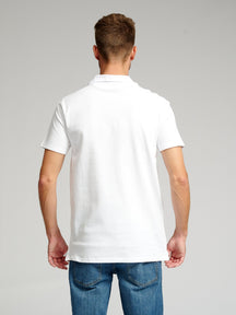 Muskelpolo -Hemd - Weiß