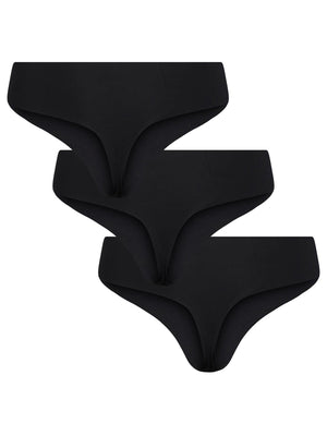 Namee Trusser 3-Pack - Sort - TeeShoppen Group™ - Underwear - PIECES