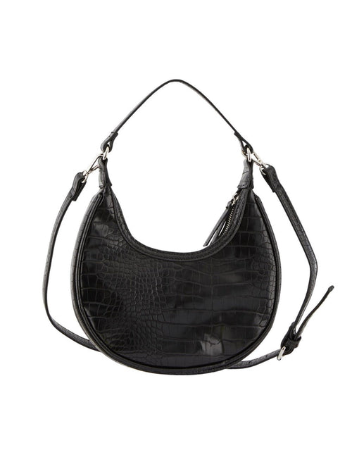 Nanett Croco bag - Black - TeeShoppen Group™ - Accessories - PIECES
