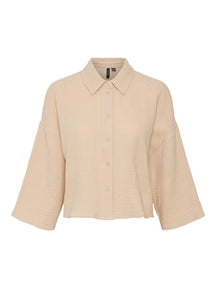 Natali Crop Shirt - Irische Creme