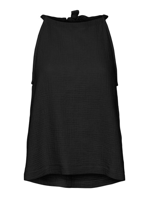 Natali Halterneck Top - Sort - TeeShoppen Group™ - Formal Shirts & Blouses - Vero Moda