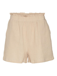 Natali Hohe Taillenshorts - Irische Creme