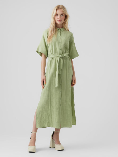 Natali Maxi Kjole - Reseda - TeeShoppen Group™ - Dress - Vero Moda