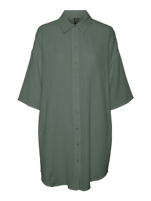 Natali Oversized Skjorte - Laurel Wreath - TeeShoppen Group™ - Formal Shirts & Blouses - Vero Moda