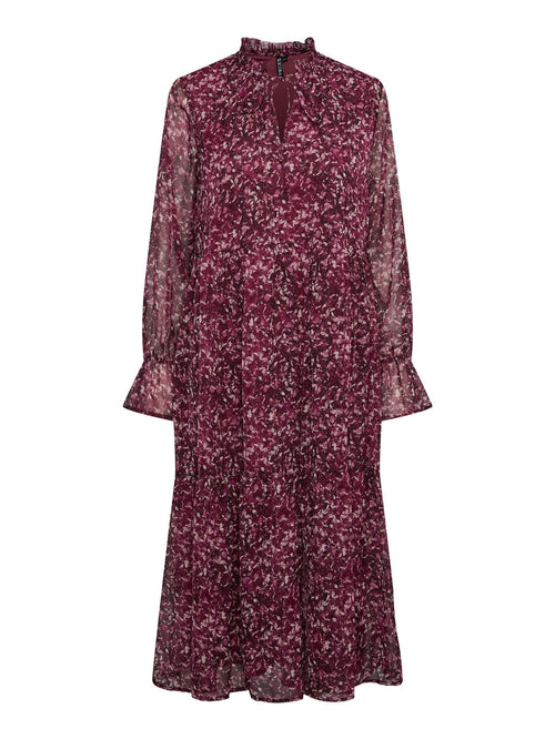 Navi Midi Kjole - Rose Violet - TeeShoppen Group™ - Dress - PIECES