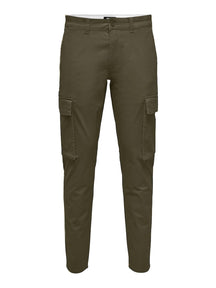 Next Cargo Pants - Olive Night