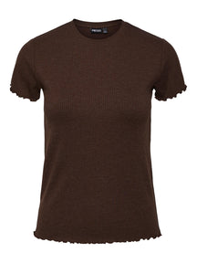 Nicca O -Neck Top - Chicorée Kaffee