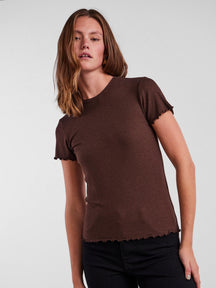 Nicca O -Neck Top - Chicorée Kaffee