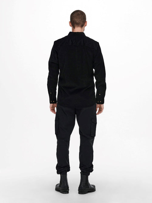 Nigel Organic Reg Shirt - Black - TeeShoppen Group™ - Formal Shirts & Blouses - Only & Sons