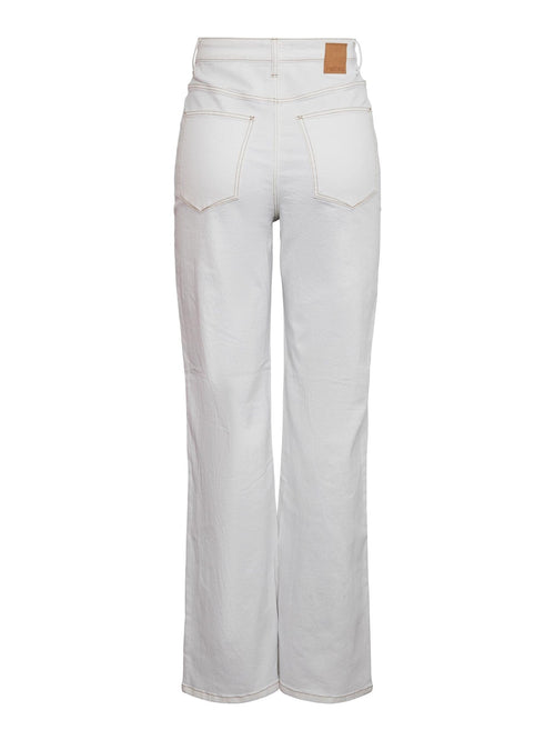 Noah Ultra High-waist Jeans - White - TeeShoppen Group™ - Jeans - PIECES